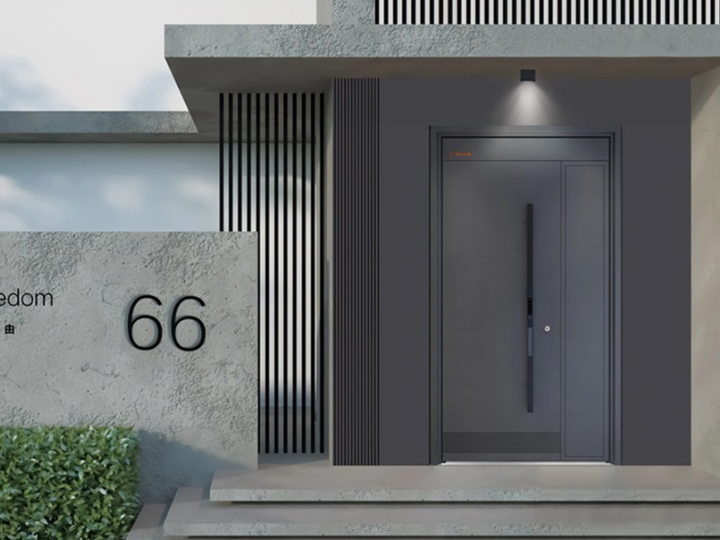 Modern Simple Style Aluminum Swing Open Entry Door pivot door