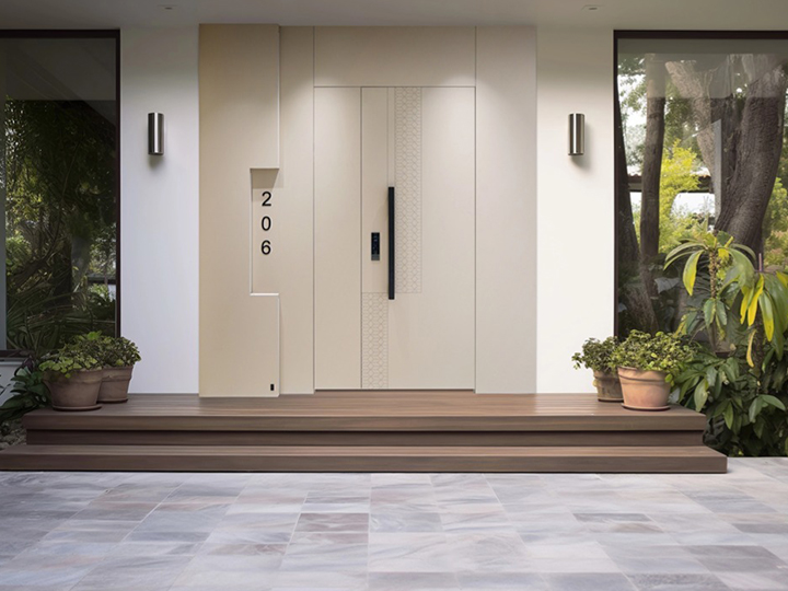 Modern Simple Style Aluminum Swing Open Entry Door pivot door